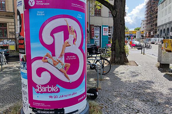 Werbung für Barbie-Film