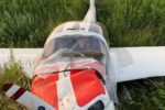 Bruchlandung Schweighofen beschädigtes Flugzeug
